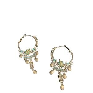 Silver dangling earrings turtle floral faux blue stones pierced animals hobo